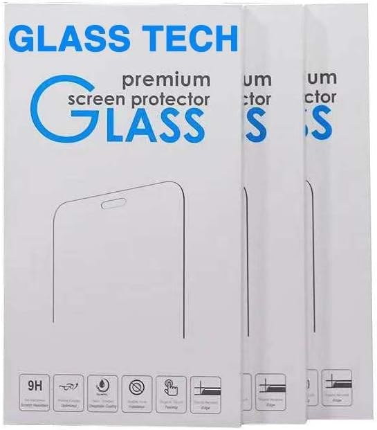 [זכוכית טק] אייפון מזג זכוכית 3-חבילה מסך מגן עם התקנה קלה מסגרת כל סוגים